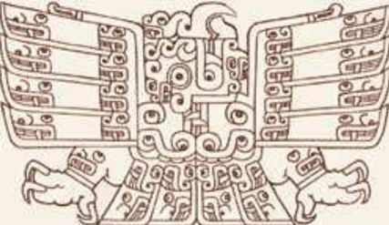 Harpia harpyja icon in Chavín archeological site taken from the work of Amat Olazábal, 197?